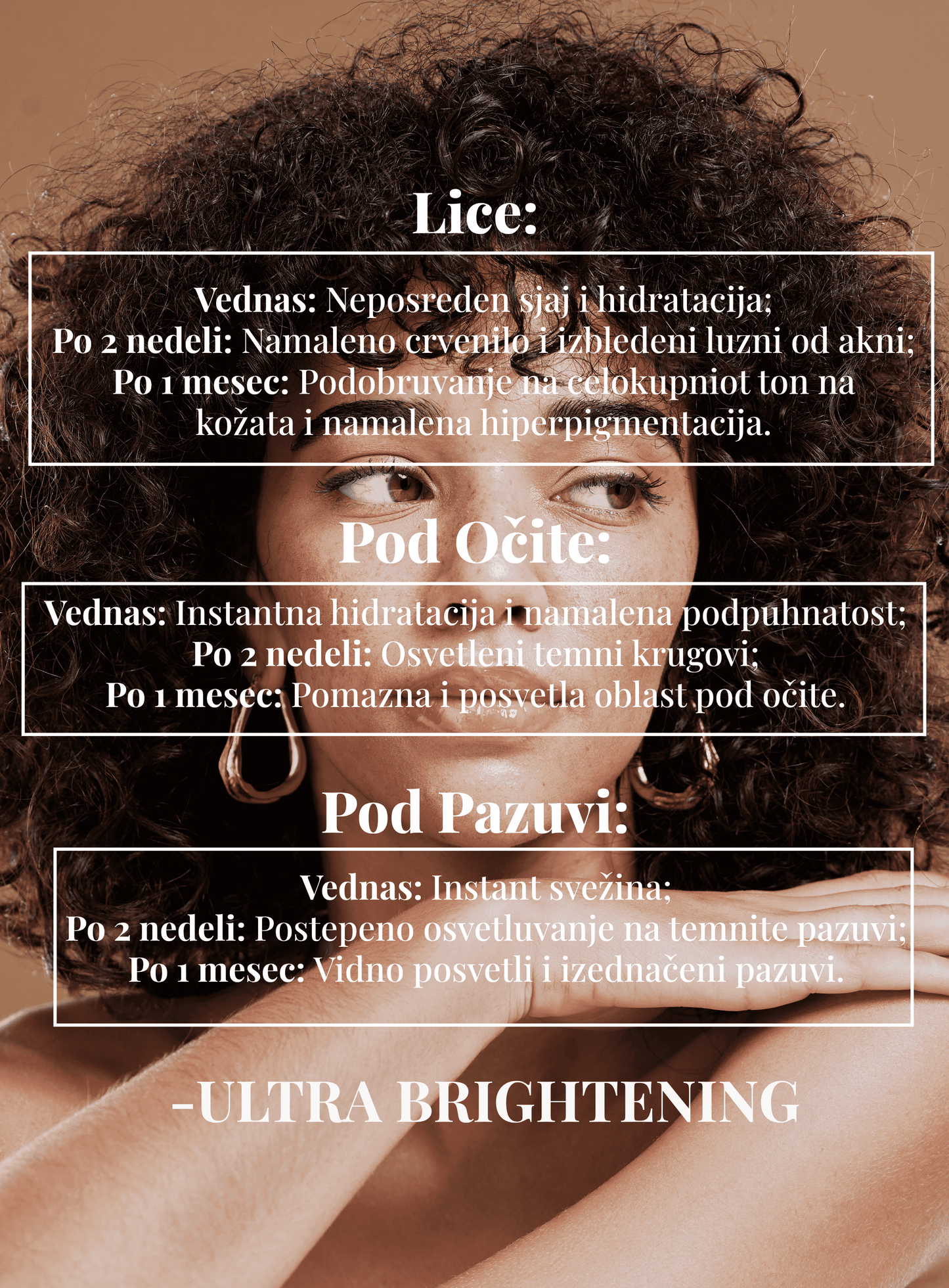Ultra Brightening Serum - Protiv luzni i temni damki na liceto i teloto
